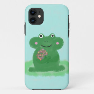 Grünfrosch mit Blume Case-Mate iPhone Hülle
