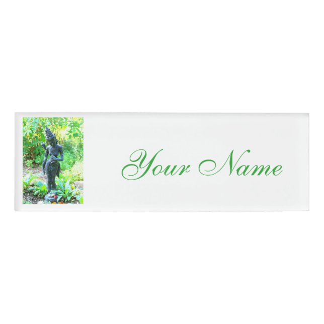 Grüngartenbuddha Namenschild (Vorderseite)