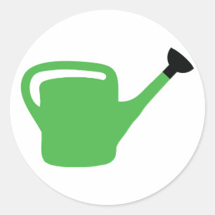 Grüngärtnergießdose Runder Aufkleber