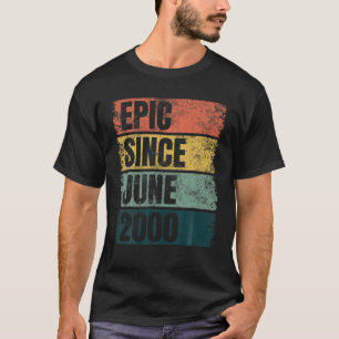 Grunge 21. Geburtstag Juni Idee 21 Jahre Epic Seit T-Shirt