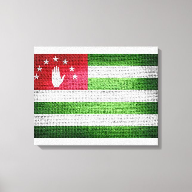 Grunge Abkhazia Flag Leinwanddruck (Vorderseite)