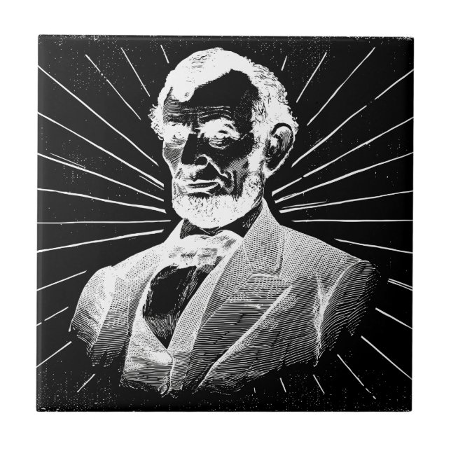 grunge abraham lincoln fliese (Vorderseite)
