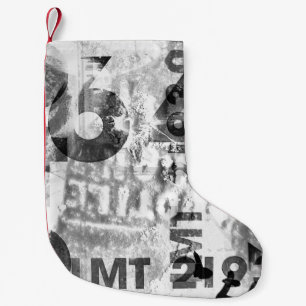 Grunge-Abstrakt, gealtert, alternativ, alt, antik Kleiner Weihnachtsstrumpf