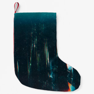 Grunge abstrakter Hintergrund. beschädigter Bildsc Kleiner Weihnachtsstrumpf