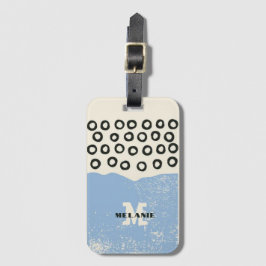 Grunge aesthetic abstract minimal Monogram Gepäckanhänger