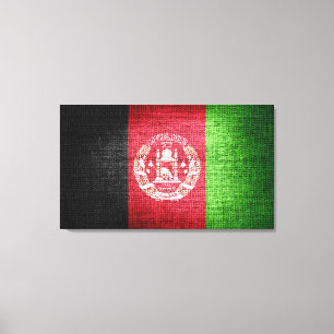 Grunge Afghanistan Flag Leinwanddruck