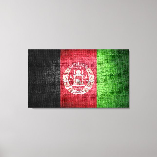 Grunge Afghanistan Flag Leinwanddruck (Vorderseite)