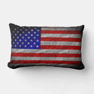 Grunge American Flag 4 Lendenkissen