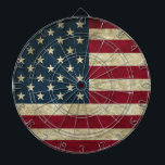 Grunge American Flag Dartscheibe<br><div class="desc">Grunge American Flag Design.Perfektes Geschenk für Zuhause,  Büro oder Dekoration.</div>