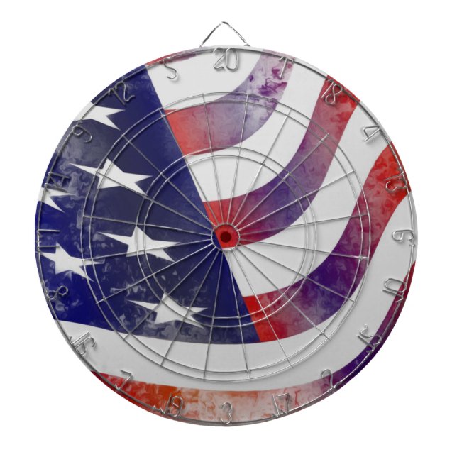 Grunge American Flag Dartscheibe (vorne)