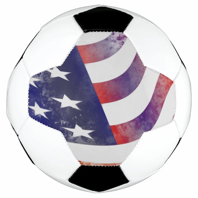 Grunge American Flag Fußball (Vorderseite)
