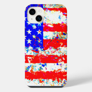 Grunge American Flag iPhone 14 Plus Hülle