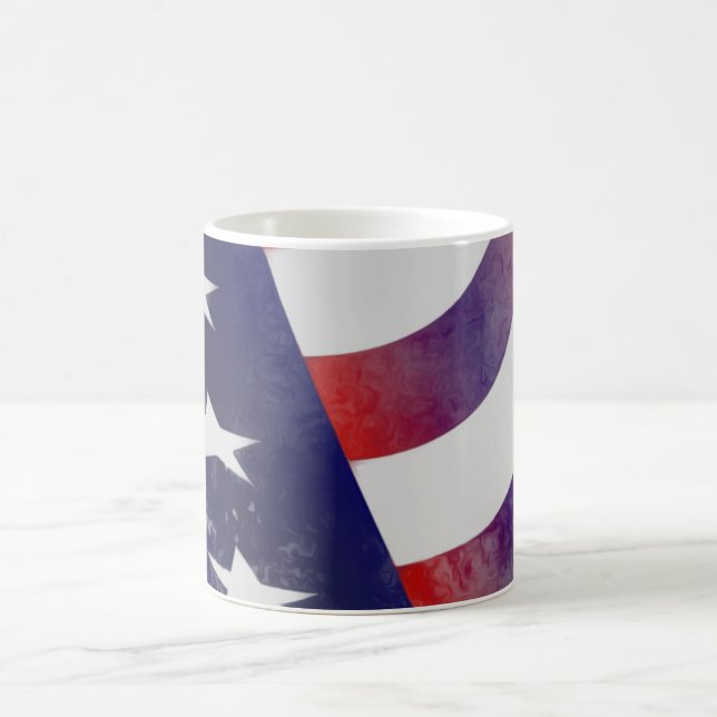 Grunge American Flag Kaffeetasse (Mittel)
