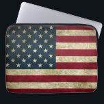 Grunge American Flag Laptopschutzhülle<br><div class="desc">Grunge American Flag Design.Perfektes Geschenk für Zuhause,  Büro oder Dekoration.</div>