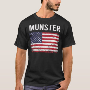 Grunge American Flag Munster T-Shirt