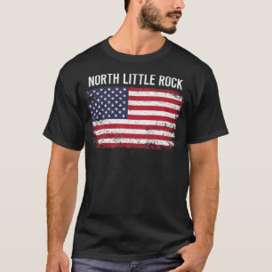 Grunge American Flag North Little Rock T-Shirt