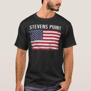 Grunge American Flag Stevens Point T-Shirt