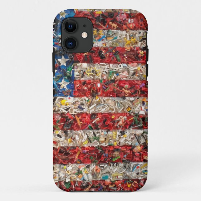 grunge amerikanische Flagge Case-Mate iPhone Hülle (Rückseite)