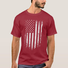 Grunge-Amerikanische Flagge  T-Shirt