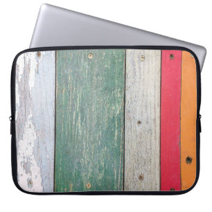 Grunge-Anstrich auf Holz Laptopschutzhülle