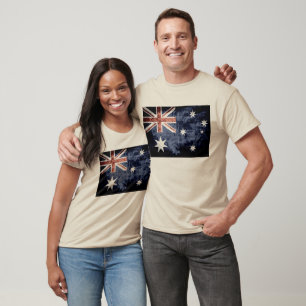 Grunge Australien Flagge 2 T-Shirt