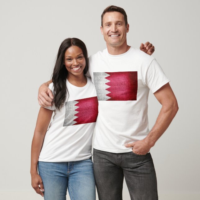 Grunge Bahrain Flag T-Shirt (Unisex)