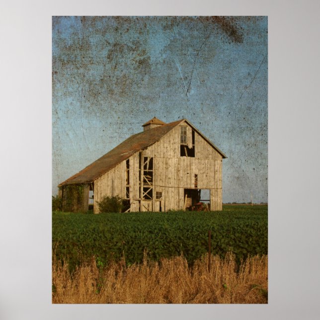 Grunge Barn Poster (Vorne)