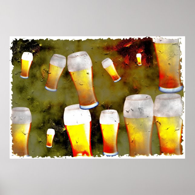 Grunge Beer Poster (Vorne)