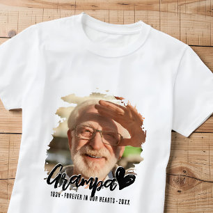 Grunge-Beerdigung Für immer in unseren Herzen Foto T-Shirt