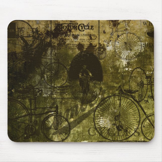 Grunge Bicycles Mousepad (Vorne)