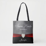 Grunge Black, Gray and Red Team Bridge<br><div class="desc">Team Bride Tote Bag. Ein großartiges Geschenk für Ihre Brautmädchen, Trauzeugin oder Ehrenmatron, etc.. 100% anpassbar. Bereit zum Füllen der Felder oder Klicken Sie auf die Schaltfläche CUSTOMIZE, um einen der Schriftart oder Grafiken hinzuzufügen, zu verschieben, zu löschen, zu verändern oder zu verändern. Hergestellt mit hochauflösendem Vektor und/oder digitaler Grafik...</div>