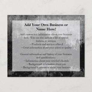 Grunge Black Paint Imitate beenden Design Flyer