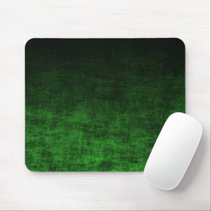 Grunge Black und Green Ombre Mousepad