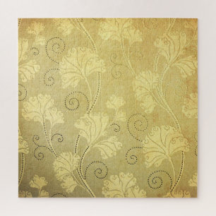 Grunge-Blumenmuster im Vintage-Stil. Puzzle