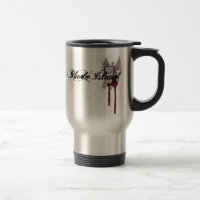 Grunge-Blut-Spritzer-Rhode Island Reise-Tasse