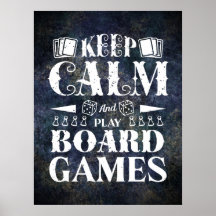 Grunge Board Games Wall Decoder Poster