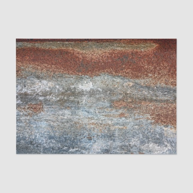 Grunge-Braun-Rost-Texturmuster Seidenpapier (Vorderseite)