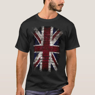 Grunge British Flag UK Vintag Distress Punk Style T-Shirt