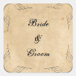 Grunge Brown Paper Stickers