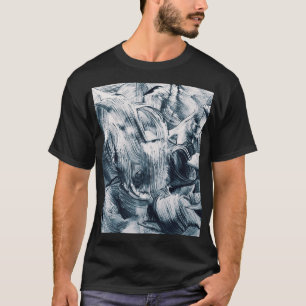 Grunge Brush Schlaganfälle, Abstrakter Hintergrund T-Shirt