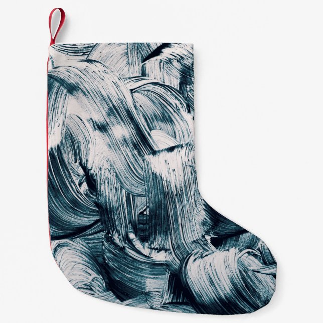 Grunge brush strokes background kleiner weihnachtsstrumpf (Vorderseite)