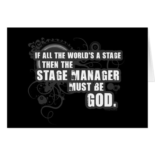 Grunge-Bühne-Manager-Gott (Vorderseite (Horizontal))
