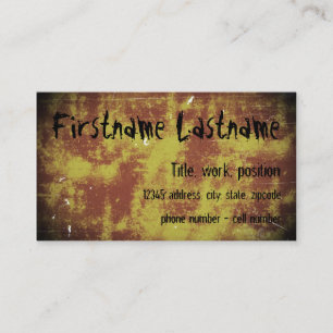 Grunge Business Card Visitenkarte