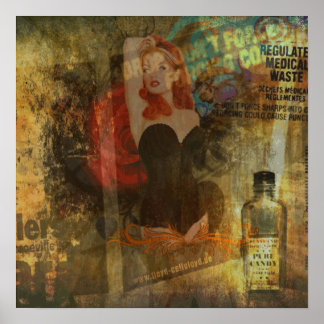 Grunge-Button Poster