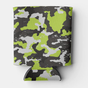 Grunge Camouflage Vintager Hintergrund Dosenkühler