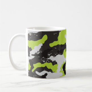 Grunge Camouflage Vintager Hintergrund Kaffeetasse