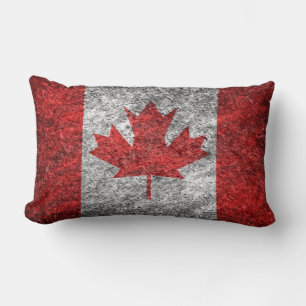 Grunge Canadian Flag Lendenkissen