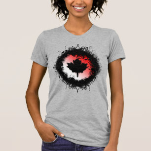 Grunge Canadian Maple Leaf T-Shirt