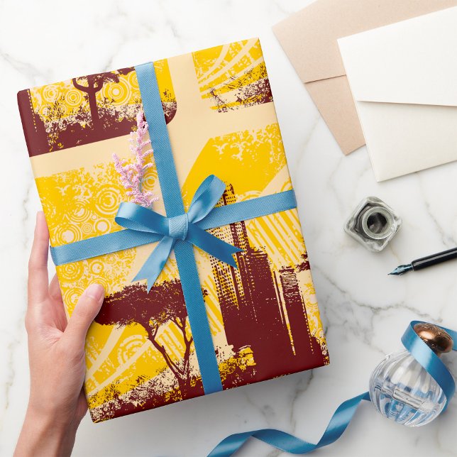 Grunge City Geschenkpapier (Von Creator hochgeladen)