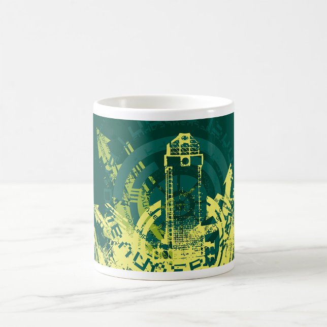 Grunge City Graphic Kaffeetasse (Von Creator hochgeladen)